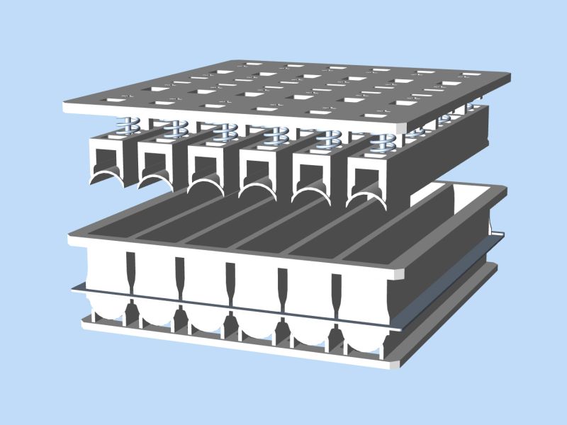 Cheese mould (6x) Ø80 x 750 mm