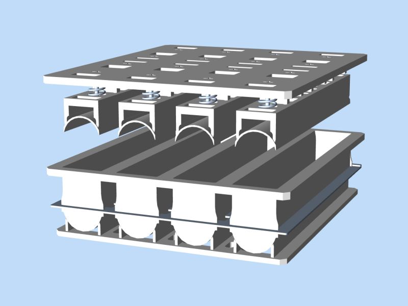 Cheese mould (4x) Ø112 x 750 mm